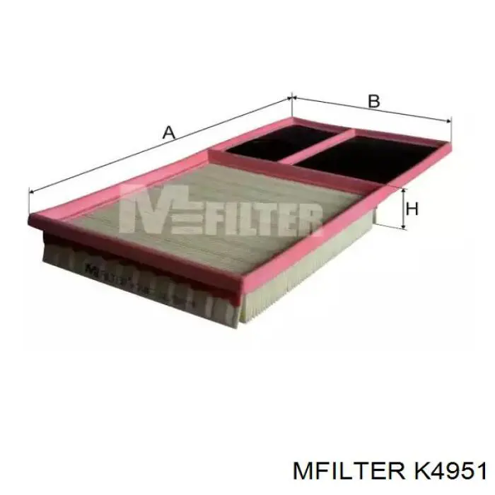 Купити K4951 Mfilter Автомобільний фільтр повітря