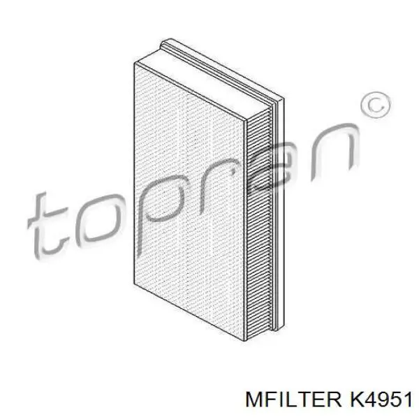 Повітряний фільтр K4951 Mfilter