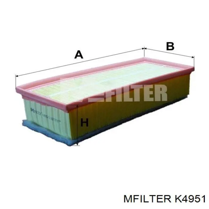 K4951 Mfilter фільтр повітряний