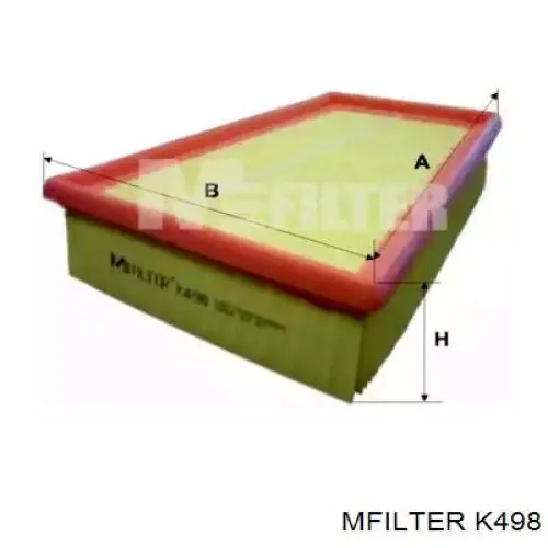 Елемент повітряного фільтра Mfilter K498 ціна, від 5.79 USD