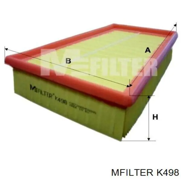 K498 Mfilter фільтр повітряний