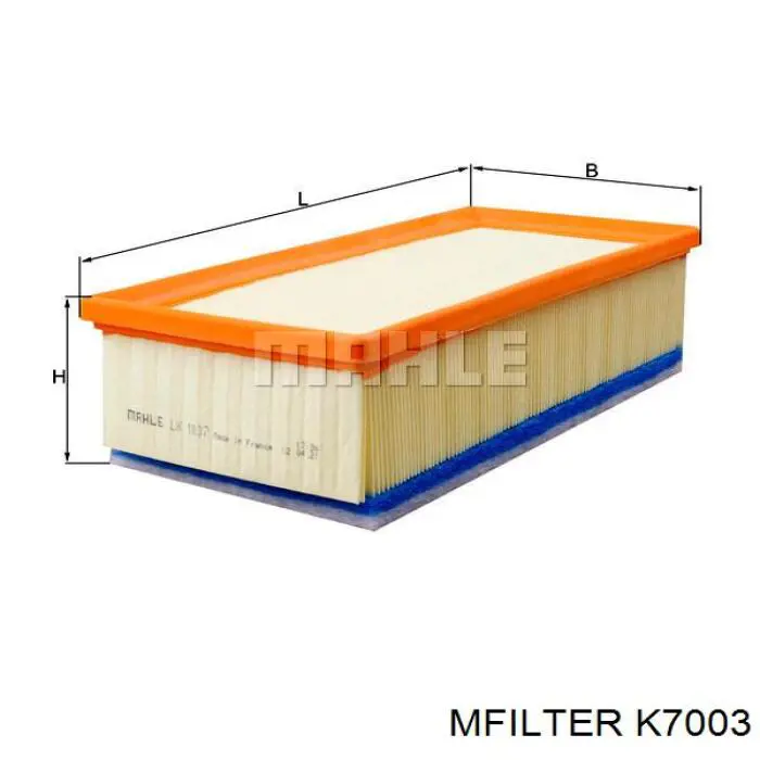 Елемент повітряного фільтра Mfilter K7003 ціна, від 7.79 USD