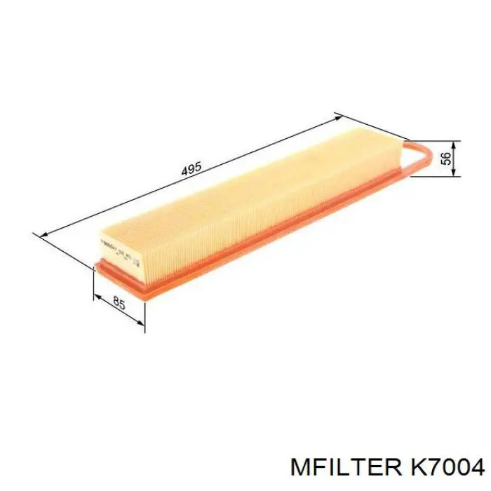 Купити K7004 Mfilter Автомобільний фільтр повітря