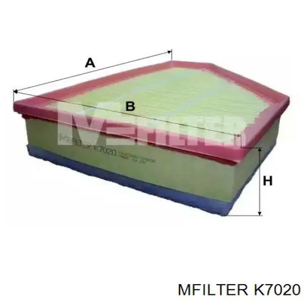 Елемент повітряного фільтра Mfilter K7020 ціна, від 10.88 USD
