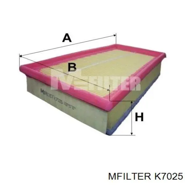 Фільтр повітряний K7025 Mfilter