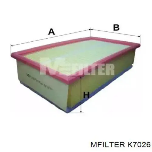 K7026 Mfilter фільтр повітряний