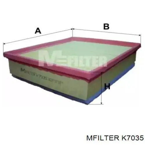 K7035 Mfilter Повітряний фільтр двигуна
