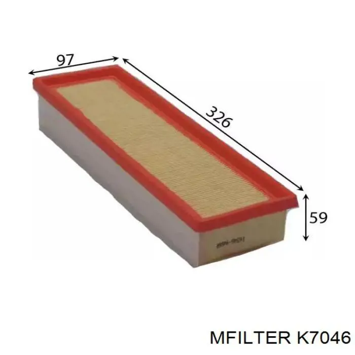 Купити K7046 Mfilter Автомобільний фільтр повітря