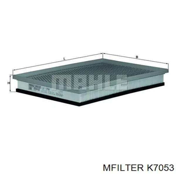 Елемент повітряного фільтра Mfilter K7053 ціна, від 12.10 USD
