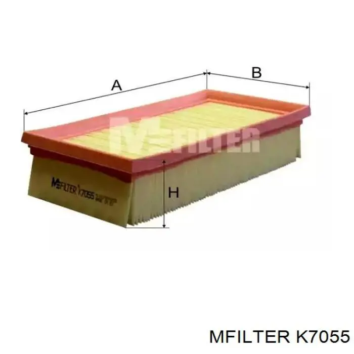 Елемент повітряного фільтра Mfilter K7055 ціна, від 6.95 USD