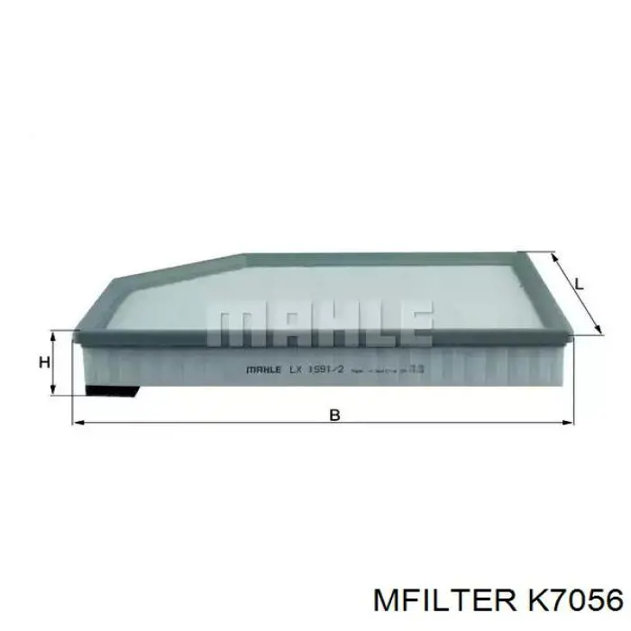 Фільтр повітряний Mfilter K7056