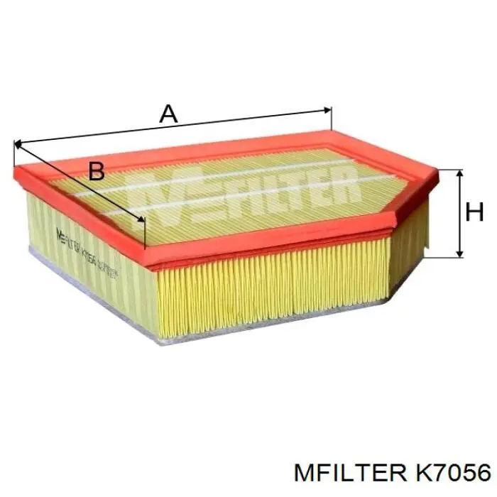 K7056 Mfilter Повітряний фільтр двигуна