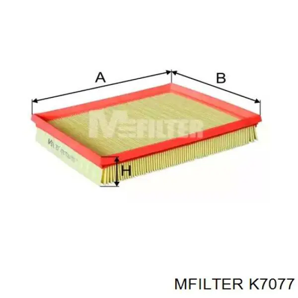 Елемент повітряного фільтра Mfilter K7077 ціна, від 7.13 USD