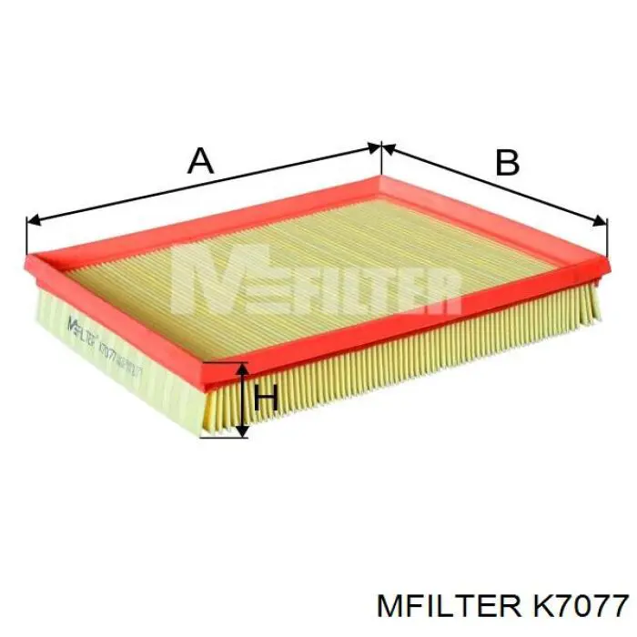 K7077 Mfilter Повітряний фільтр двигуна