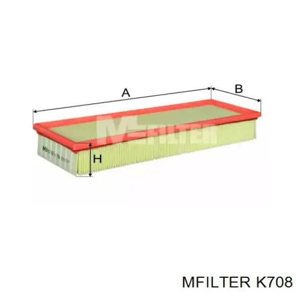 Повітряний фільтр K708 Mfilter