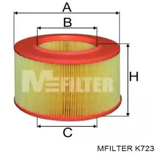 Купити K723 Mfilter Автомобільний фільтр повітря
