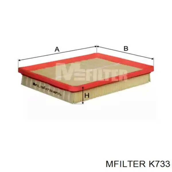 Фільтр повітряний K733 Mfilter