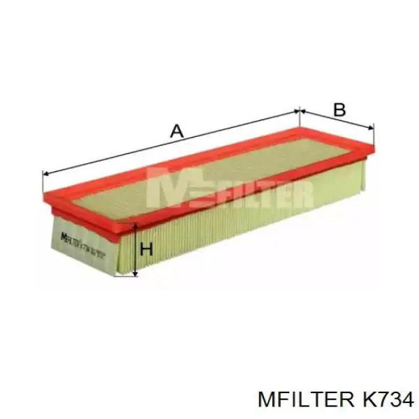 K734 Mfilter фільтр повітряний