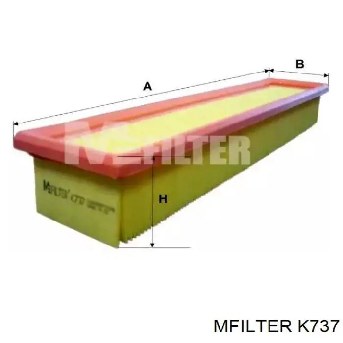 Купити K737 Mfilter Автомобільний фільтр повітря