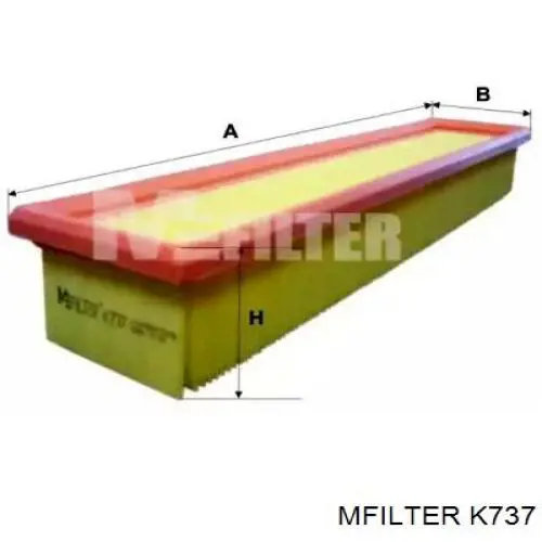 K737 Mfilter фільтр повітряний