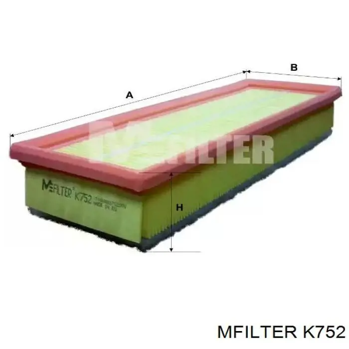 K752 Mfilter фільтр повітряний