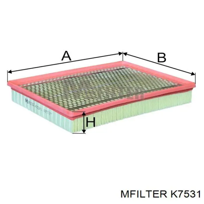 Фільтр повітряний K7531 Mfilter