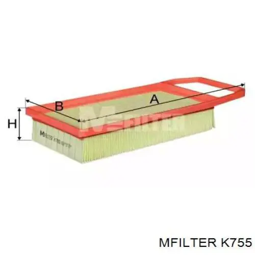 K755 Mfilter фільтр повітряний