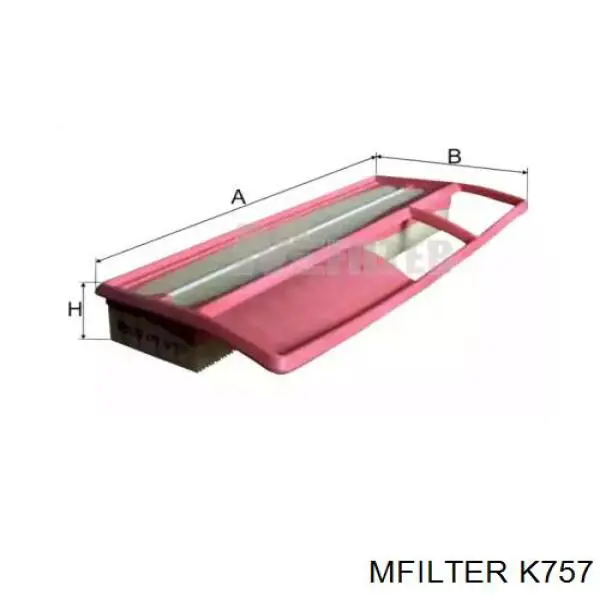 K757 Mfilter фільтр повітряний