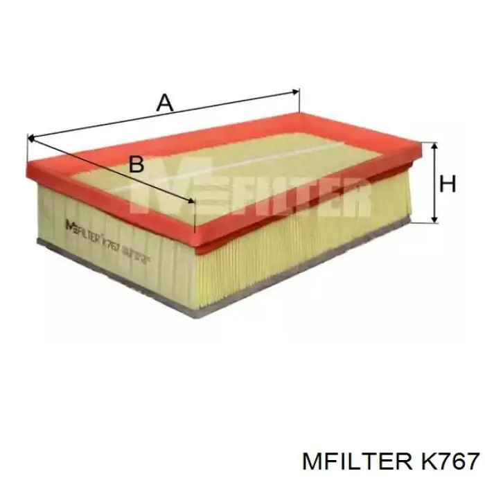Елемент повітряного фільтра Mfilter K767 ціна, від 7.39 USD