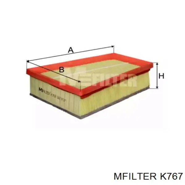 K767 Mfilter Повітряний фільтр двигуна