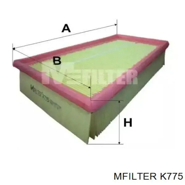 Купити K775 Mfilter Автомобільний фільтр повітря