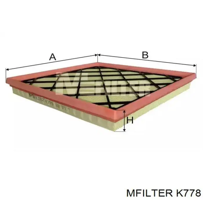 Елемент повітряного фільтра Mfilter K778 ціна, від 5.23 USD