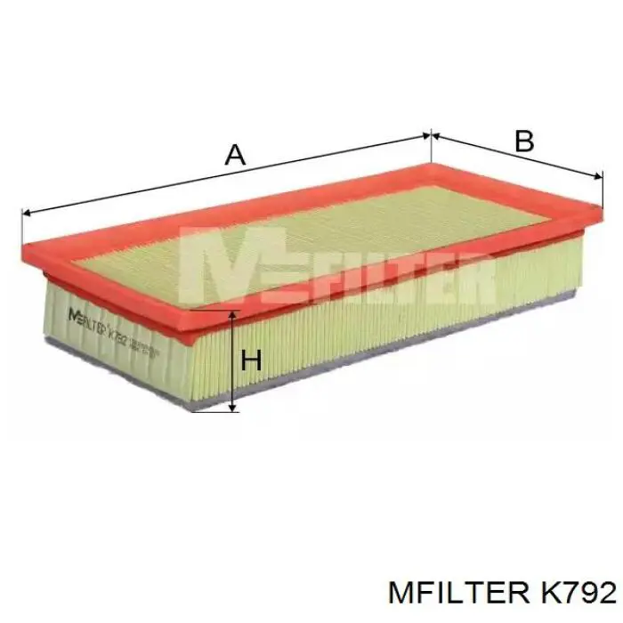 Елемент повітряного фільтра Mfilter K792 ціна, від 6.32 USD