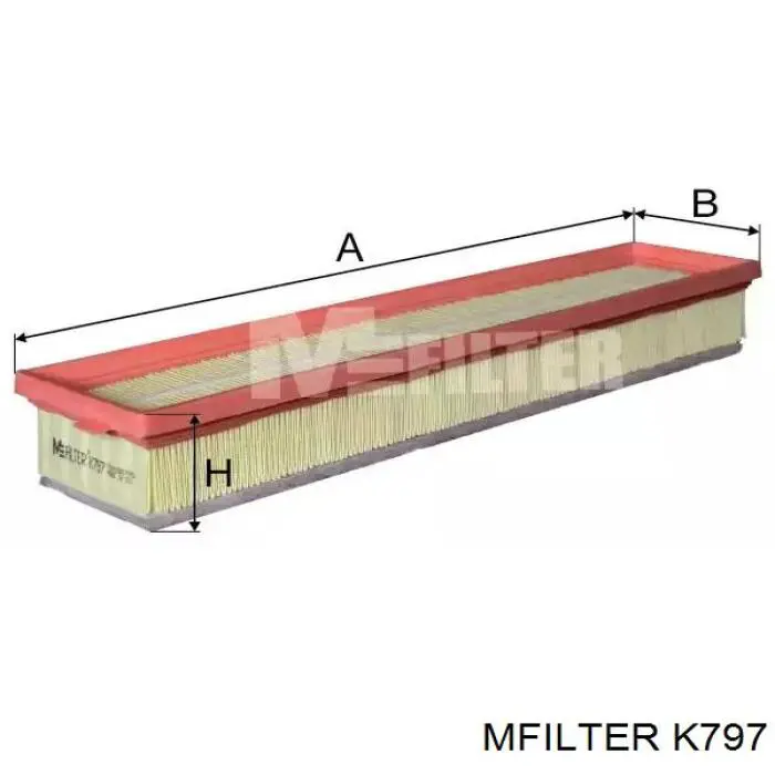 Елемент повітряного фільтра Mfilter K797 ціна, від 6.35 USD