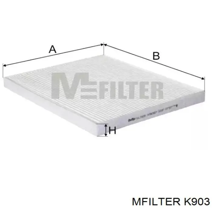 Купити K903 Mfilter Фільтр салону вугільний