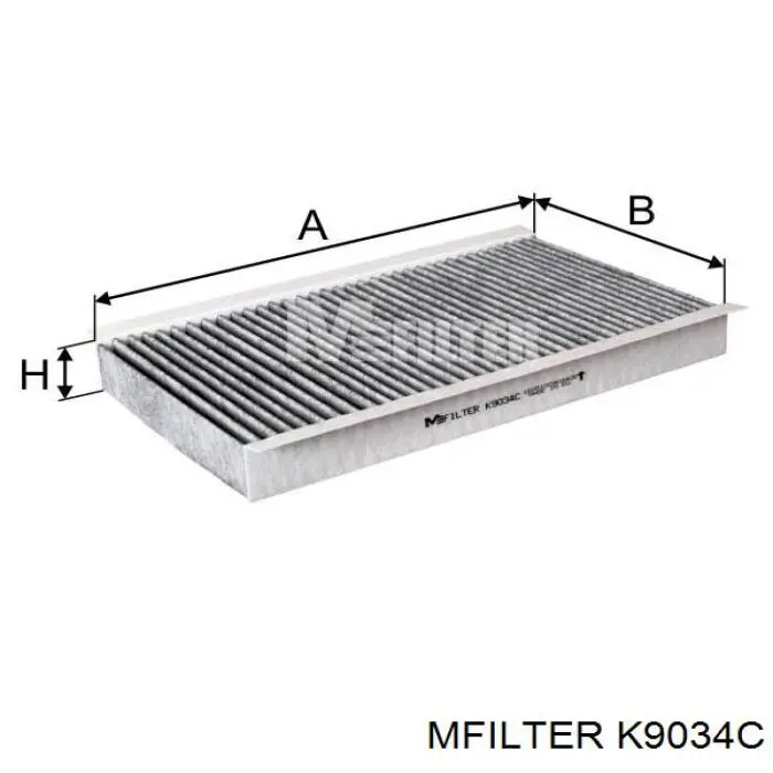 K9034C Mfilter Внутрішньосалонний фільтр