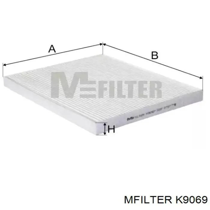 Купити K9069 Mfilter Фільтр салону вугільний