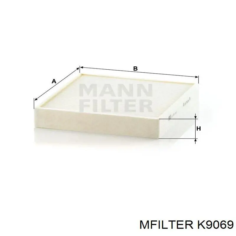 Фільтр салону K9069 Mfilter