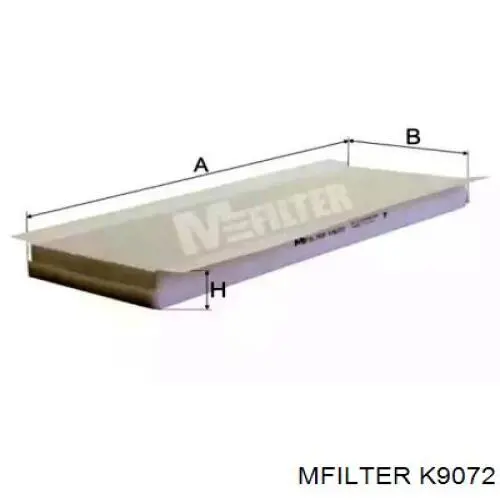 K9072 Mfilter Внутрішньосалонний фільтр