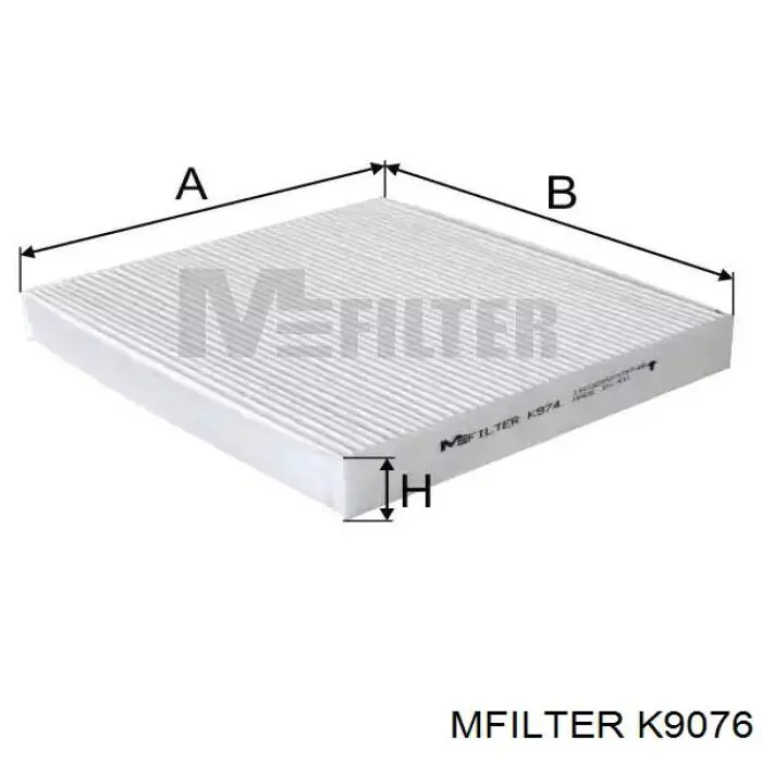 Купити K9076 Mfilter Фільтр салону вугільний