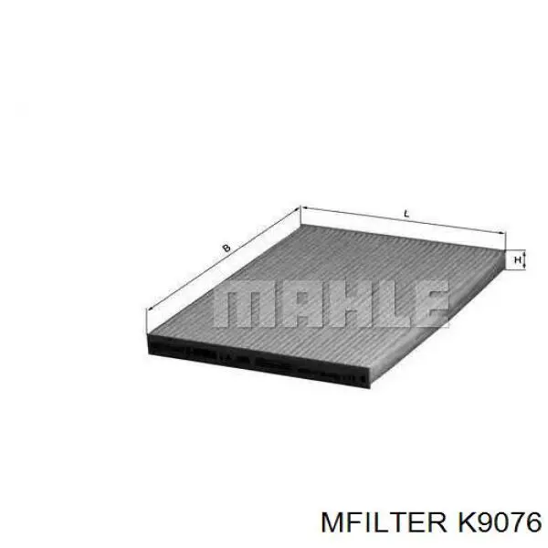 K9076 Mfilter Внутрішньосалонний фільтр