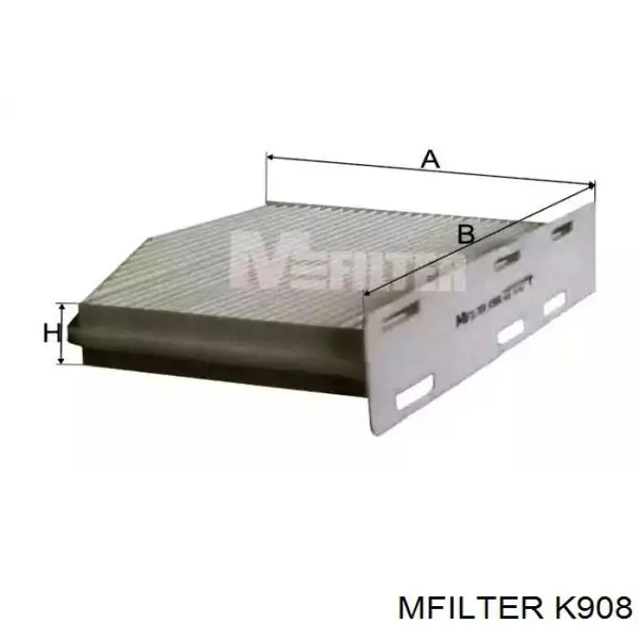Фільтр повітряний обігрівача Mfilter K908 ціна, від 6.14 USD