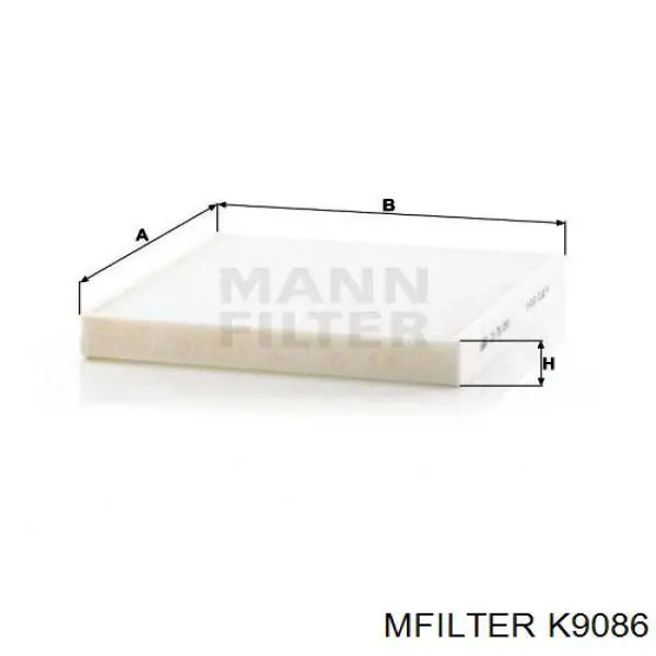 Фільтр салону K9086 Mfilter