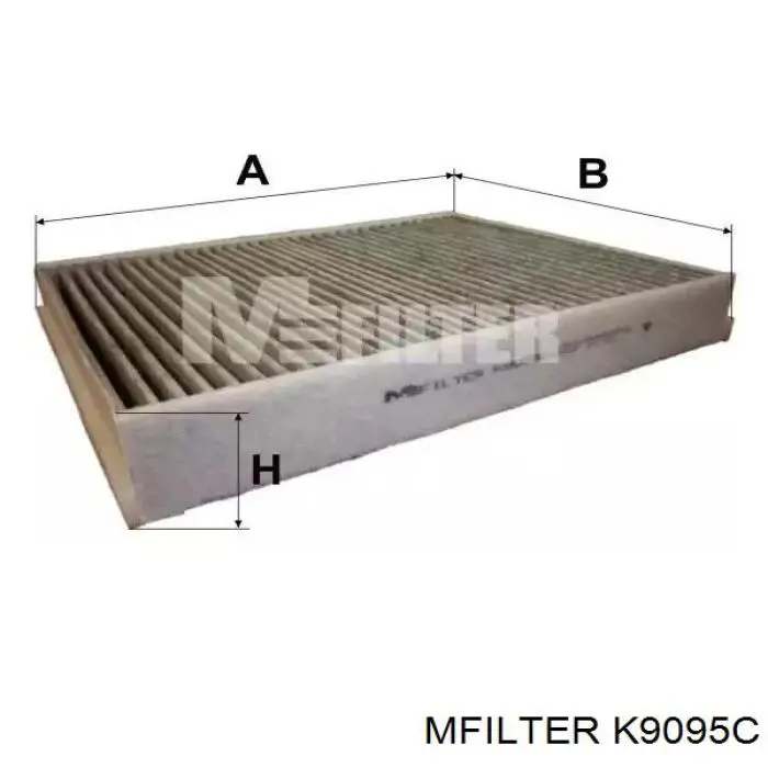 Купити K9095C Mfilter Фільтр салону вугільний