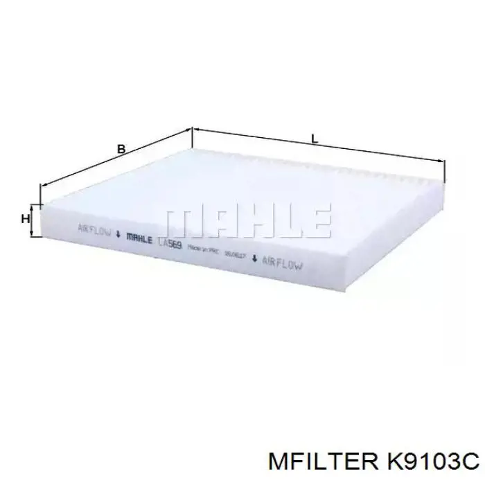 Фільтр повітряний обігрівача Mfilter K9103C ціна, від 7.71 USD