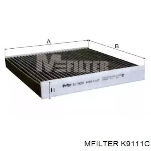 K9111C Mfilter Внутрішньосалонний фільтр