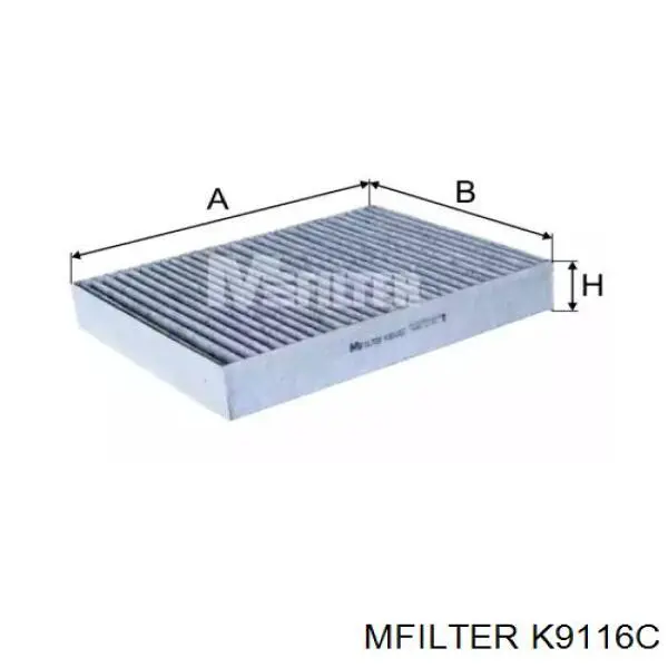 Фільтр салону K9116C Mfilter