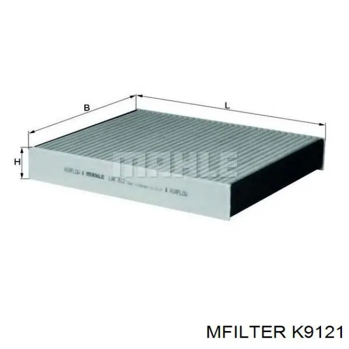 Купити K9121 Mfilter Фільтр салону вугільний