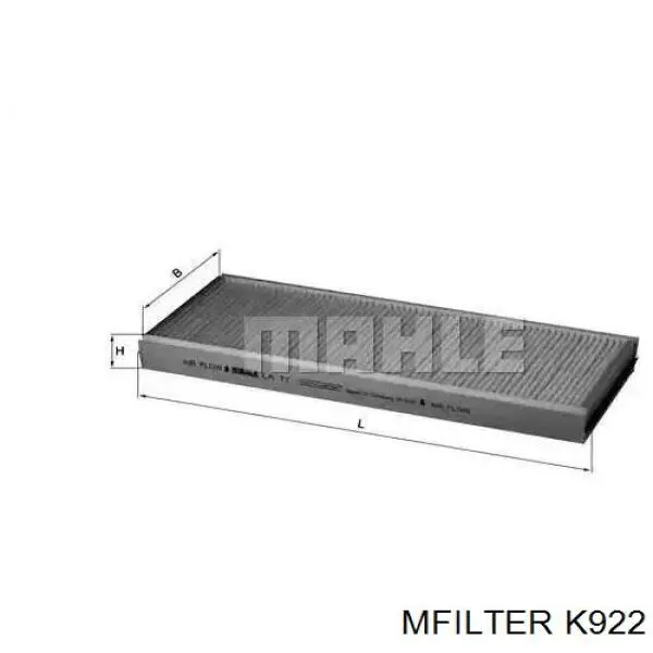 Фільтр салону K922 Mfilter