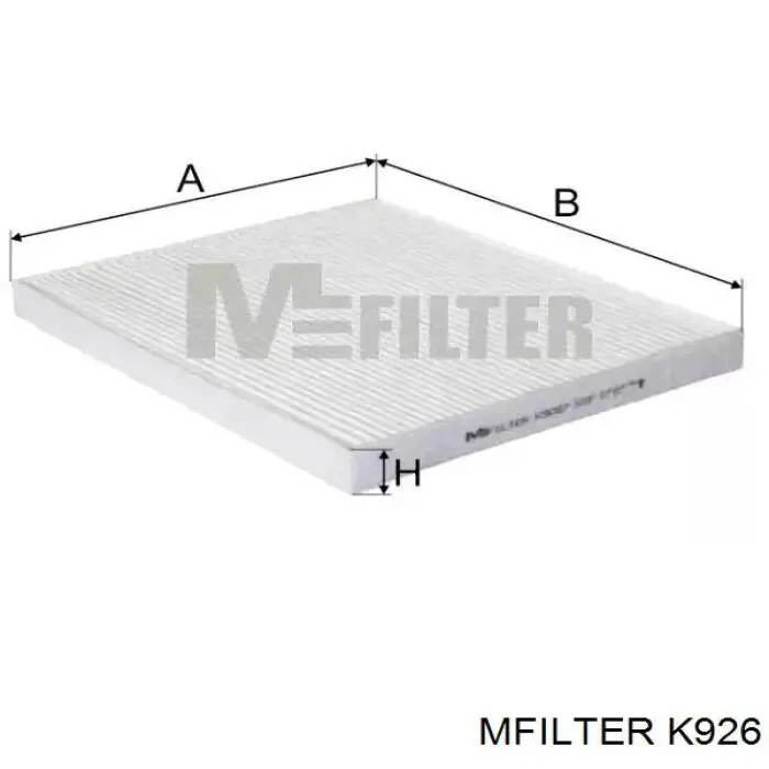 Фільтр повітряний обігрівача Mfilter K926 ціна, від 4.73 USD